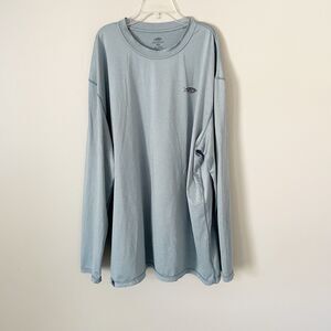 Aftco Size XXL Gray Long Sleeve Shirt Performance Athletic Fishing Tackle